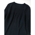 Mame Kurogouchi マメ クロゴウチ Crane Pattern Jacquard Knitted Dress white ニット ドレス ロング ワンピース 黒 ブラック ネイビー 2 【中古】