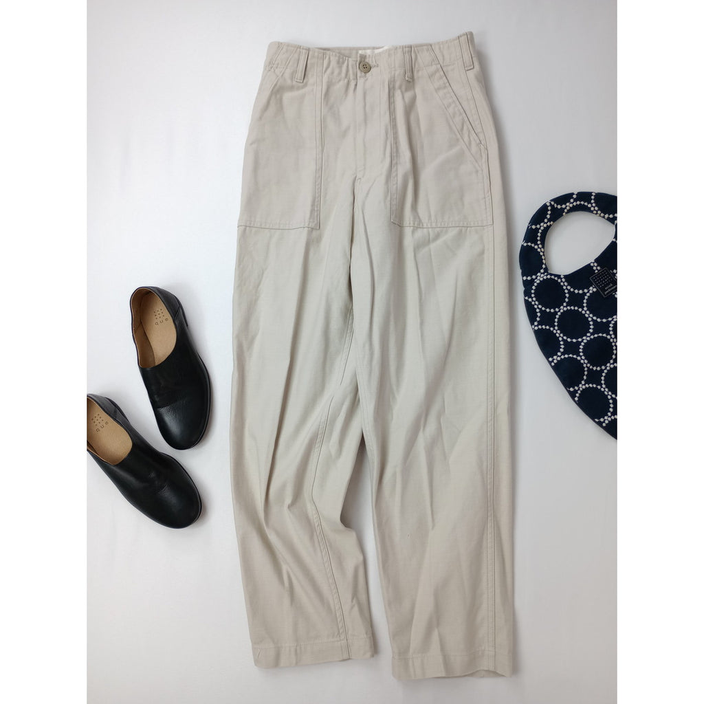 THE Shinzone ザシンゾーン BAKER PANTS コットン 綿 100％ ベイカー パンツ  ベージュ 36 【中古】