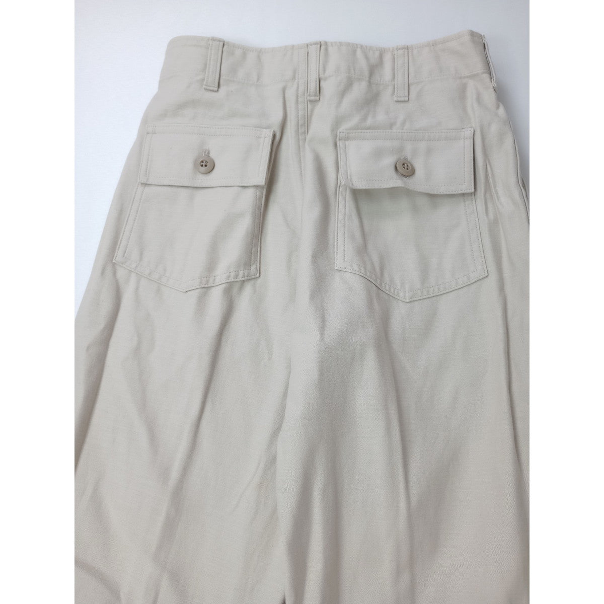 THE Shinzone ザシンゾーン BAKER PANTS コットン 綿 100％ ベイカー パンツ  ベージュ 36 【中古】
