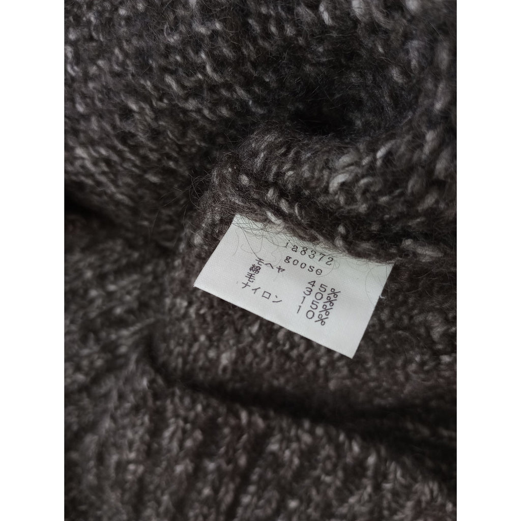 mina perhonen ミナペルホネン goose ハーフジップ モヘヤ コットン ウール ニットベスト トップス  【中古】