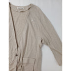 mina perhonen ミナペルホネン dune リネン 麻 100％ ニット カーディガン ベージュ 36  【中古】