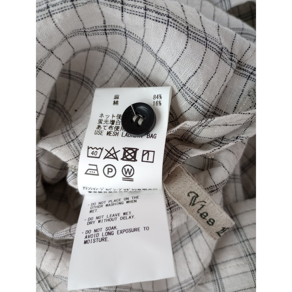 Vlas Blomme ヴラスブラム Vintage Check ブラウス ヴィンテージ チェック ブラウス トップス  F 【中古】