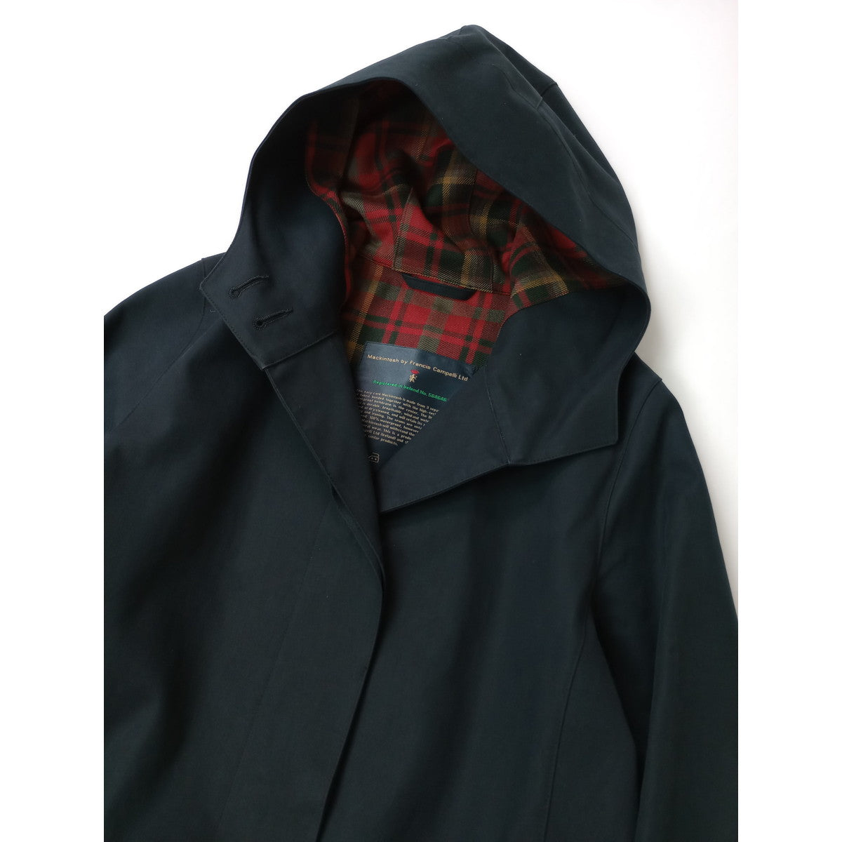 Mackintosh by Francis Campelli マッキン トッシュ フランシスキャンペリ フーデッド ロングコート ダークネイビー 【中古】