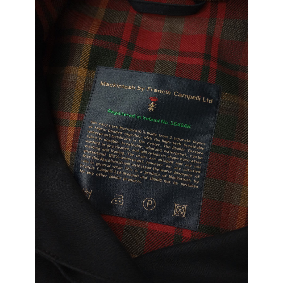 Mackintosh by Francis Campelli マッキン トッシュ フランシスキャンペリ フーデッド ロングコート ダークネイビー 【中古】