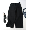 STUDIO NICHOLSON スタジオ ニコルソン BISSET PANT コットン パンツ 黒 ブラック 0 【中古】