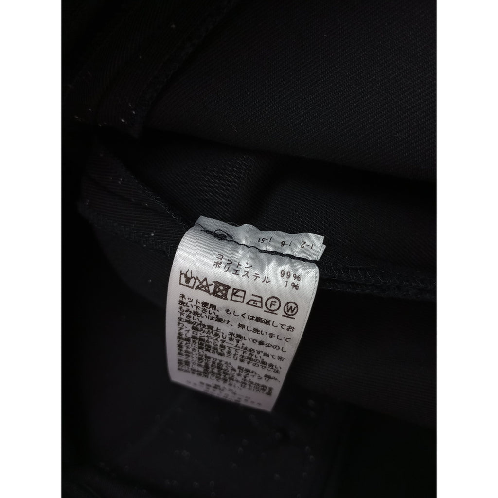 STUDIO NICHOLSON スタジオ ニコルソン BISSET PANT コットン パンツ 黒 ブラック 0 【中古】