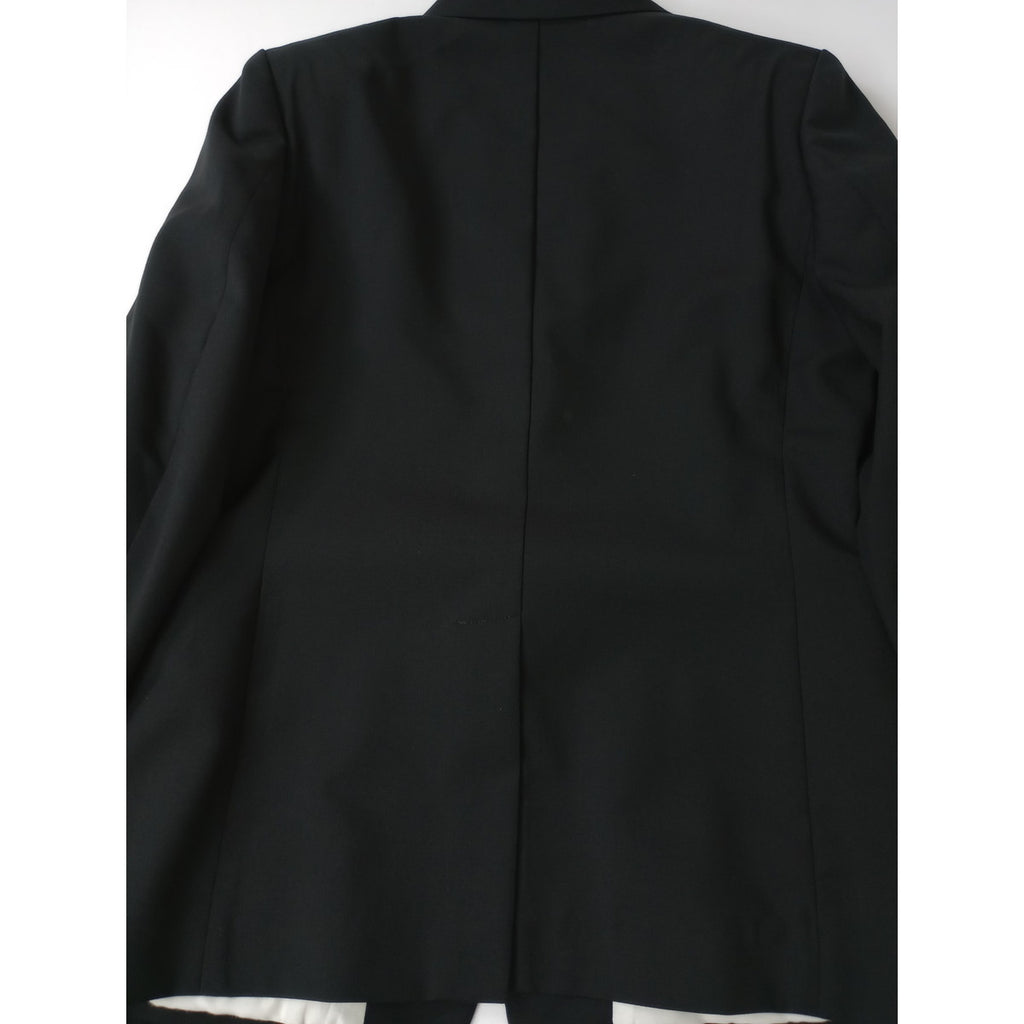 ROBES&CONFECTIONS ローブスコンフェクションズ モヘヤ ウール テーラード ジャケット モヘヤ ウール パンツ 黒 ブラックセットアップ  【中古】