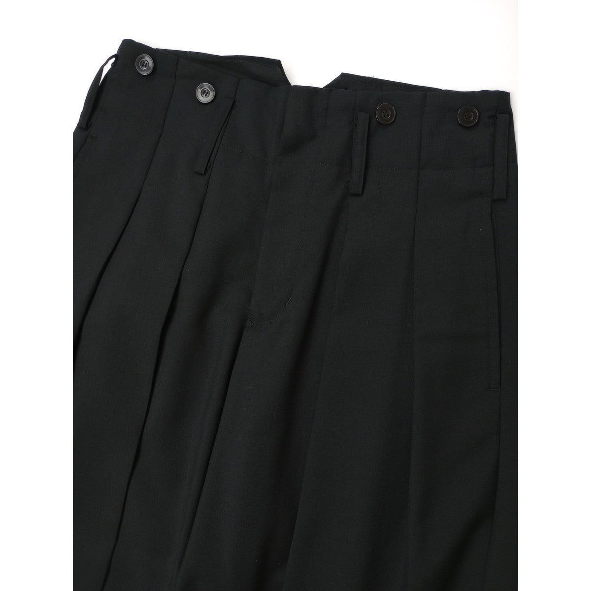ROBES&CONFECTIONS ローブスコンフェクションズ モヘヤ ウール テーラード ジャケット モヘヤ ウール パンツ 黒 ブラックセットアップ  【中古】
