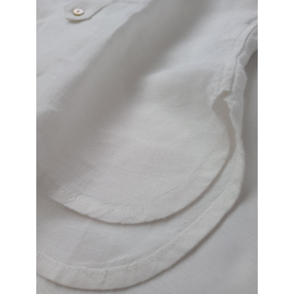 ROBES&CONFECTIONS ローブスコンフェクションズ  リネン 麻 100％ シャツ ブラウス 白 ホワイト 【中古】