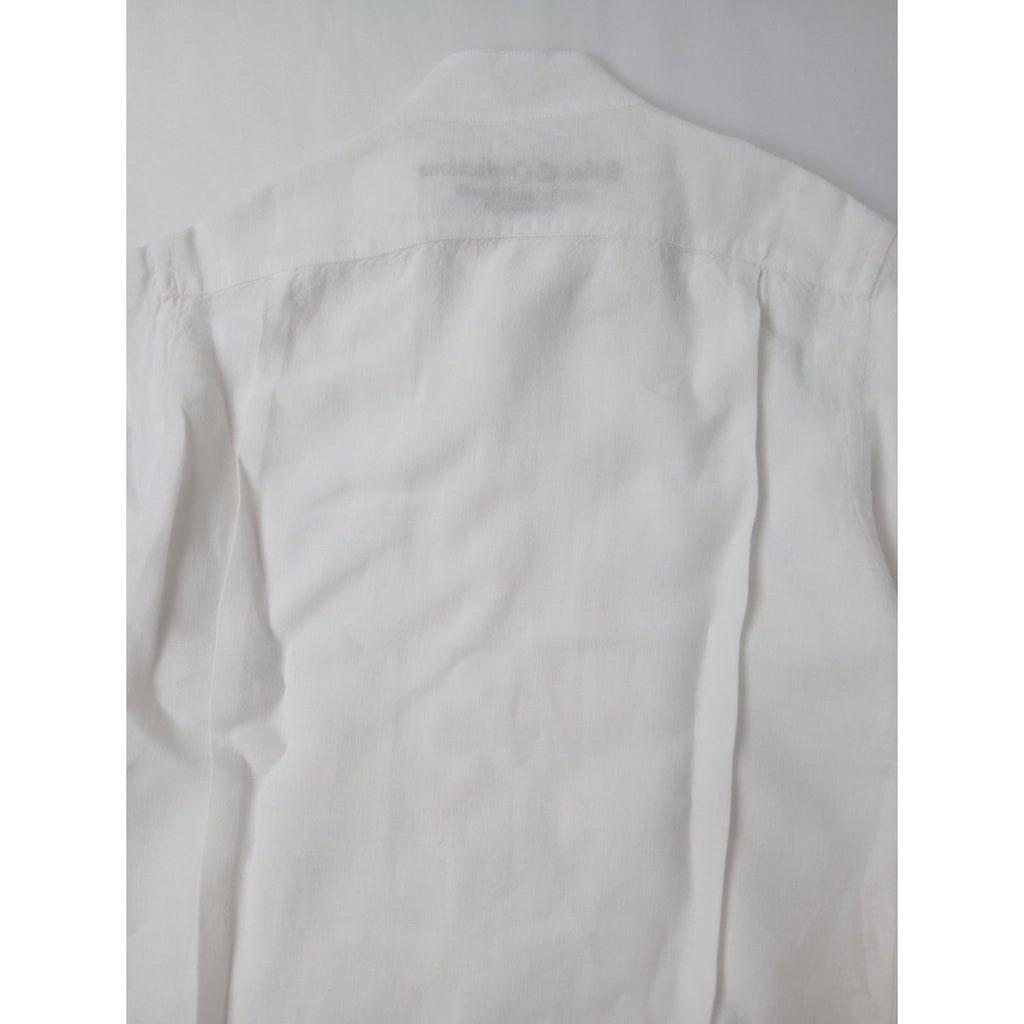 ROBES&CONFECTIONS ローブスコンフェクションズ  リネン 麻 100％ シャツ ブラウス 白 ホワイト 【中古】