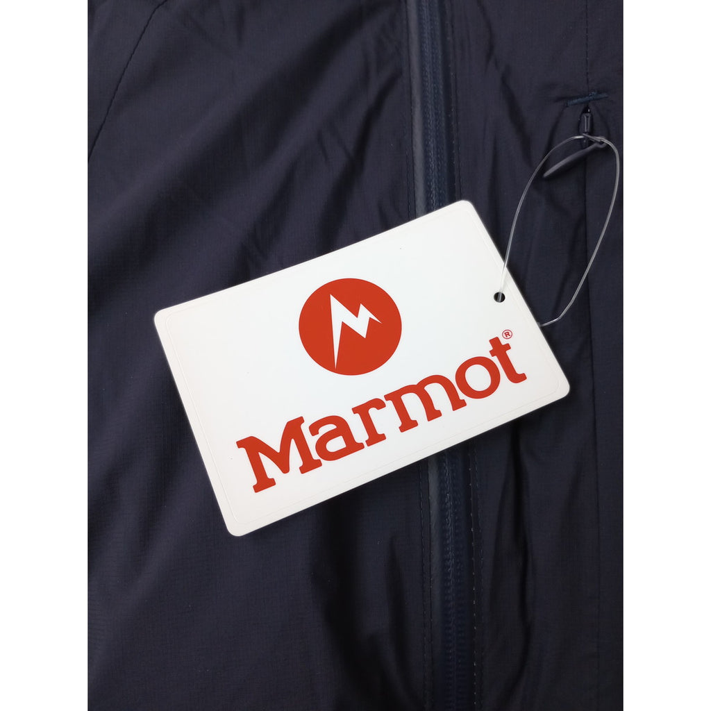 新品 MARMOT マーモット 750FP Vertical Long Down Jacket ダウンジャケット  ネイビー L  (2M＋2591)【中古】