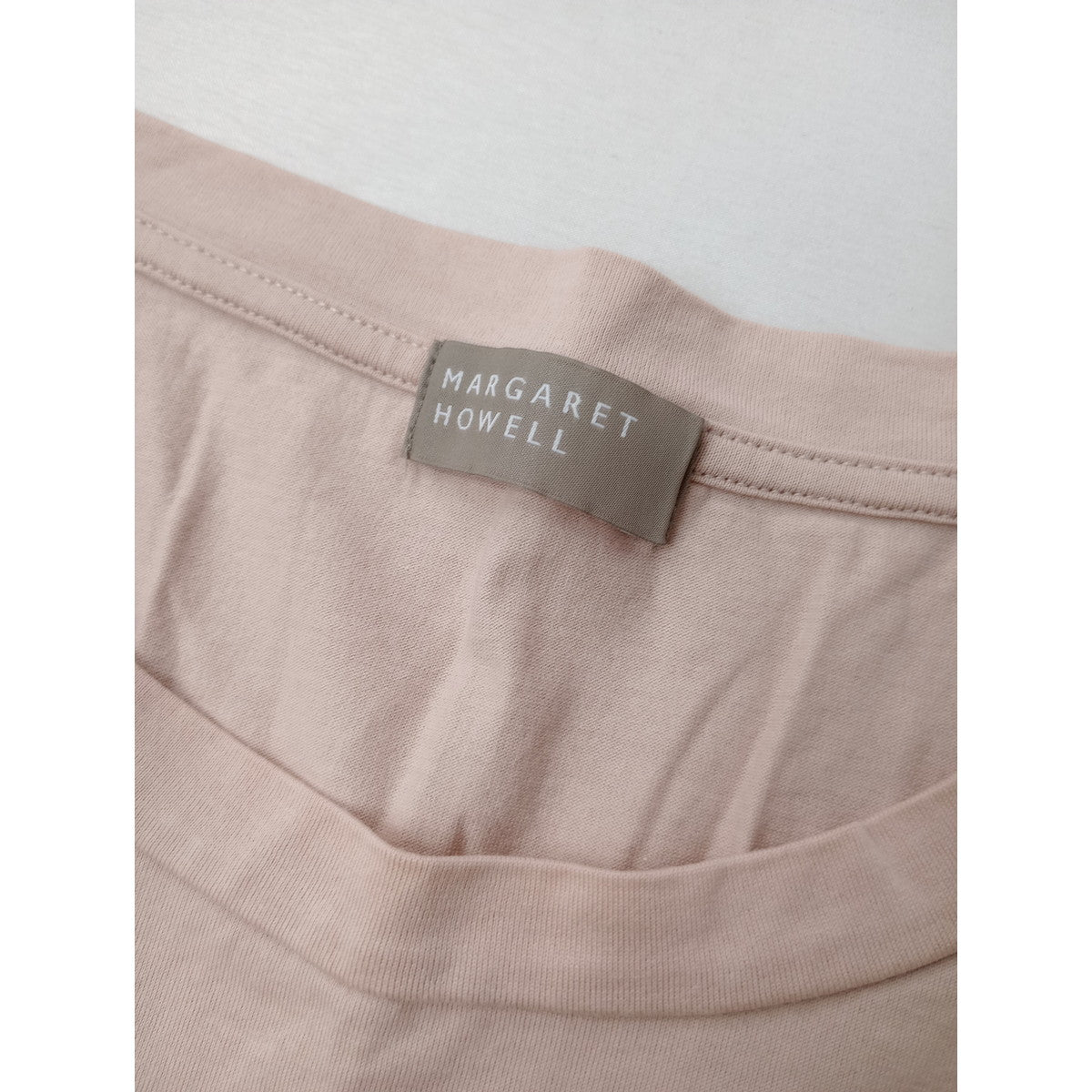 MARGARET HOWELL マーガレットハウエル OVERSIZED COTTON JERSEY カットソー 長袖 トップス ピンク 【中古】