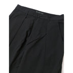 studio doe スタジオドー コットン 綿 100％ タック パンツ 黒 ブラック M 【中古】