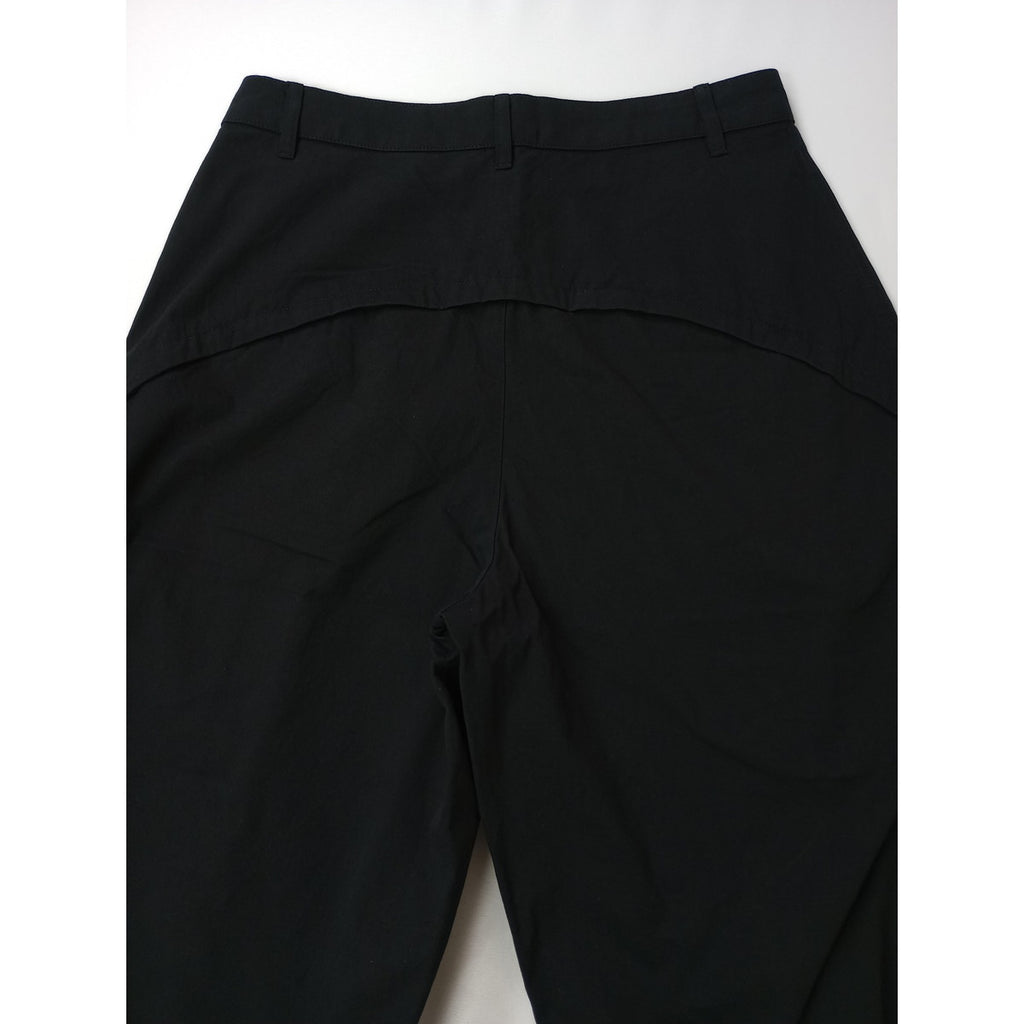 studio doe スタジオドー コットン 綿 100％ タック パンツ 黒 ブラック M 【中古】