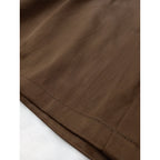 suzuki takayuki  スズキタカユキ  レーヨン  コットン  ワイド パンツ ブラウン 【中古】