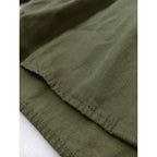 KHA:KI  カーキ  ヴィンテージ ライク ミリタリー ファティーグ 長袖 シャツ  カーキ  1【中古】