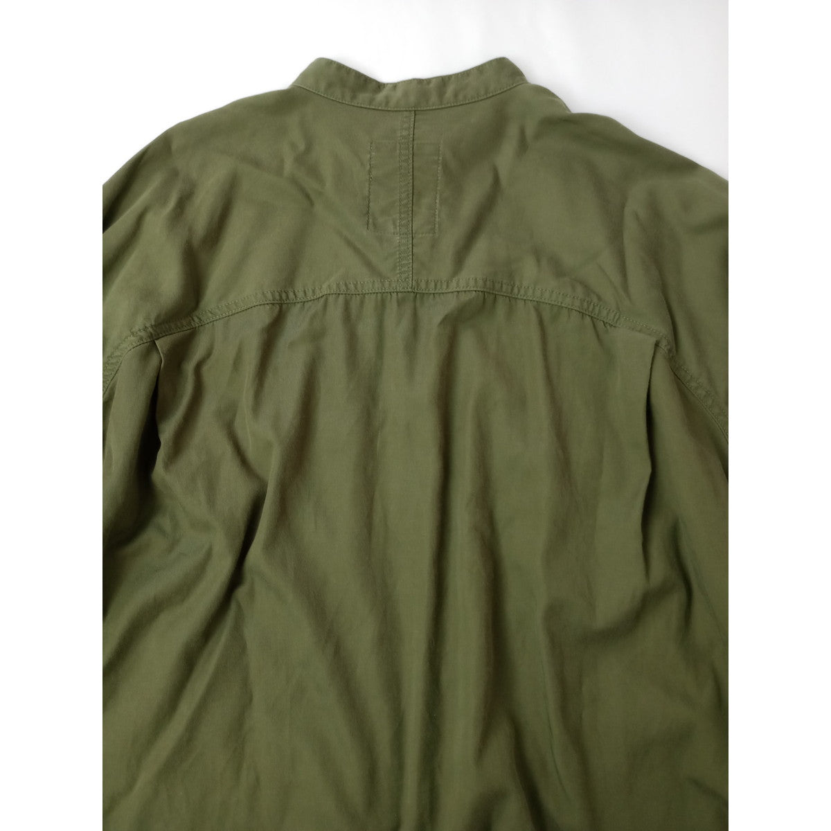 KHA:KI  カーキ  ヴィンテージ ライク ミリタリー ファティーグ 長袖 シャツ  カーキ  1【中古】