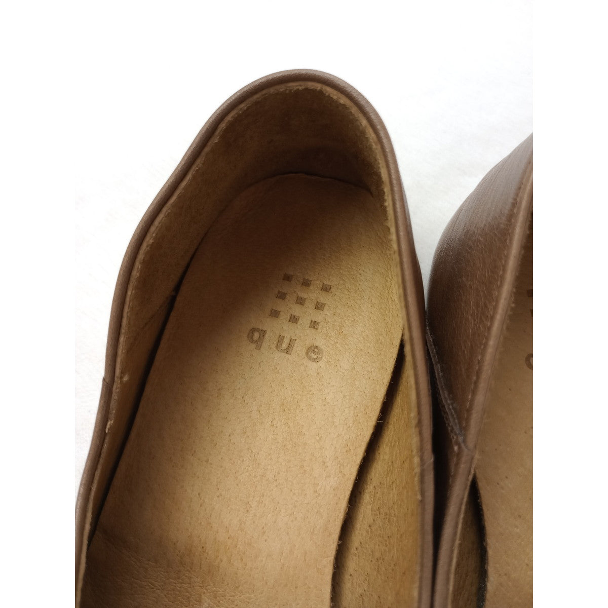 que shoes キュー シューズ レザー シューズ 靴   スリッポン  L  【中古】