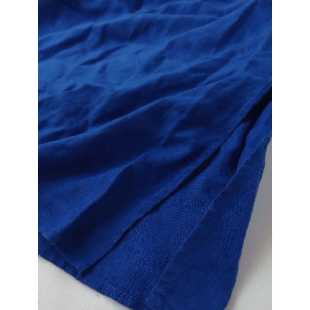 JOURNAL STANDARD LUXE ジャーナルスタンダード ラックス リネンワッシャー シャツワンピース ブルー 青 ロング 半袖  【中古】