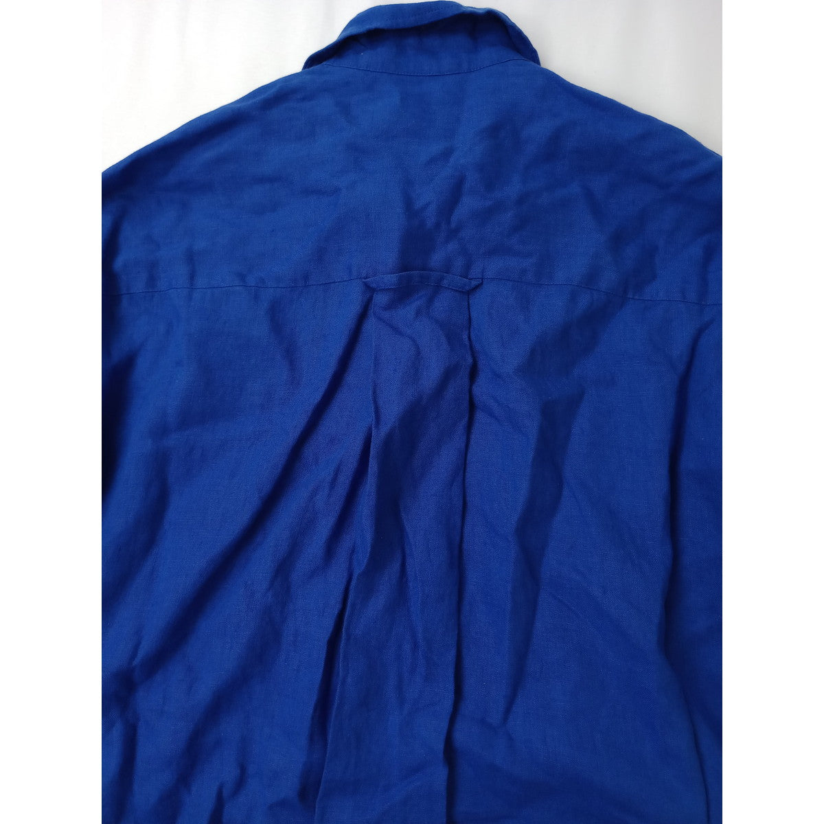 JOURNAL STANDARD LUXE ジャーナルスタンダード ラックス リネンワッシャー シャツワンピース ブルー 青 ロング 半袖  【中古】