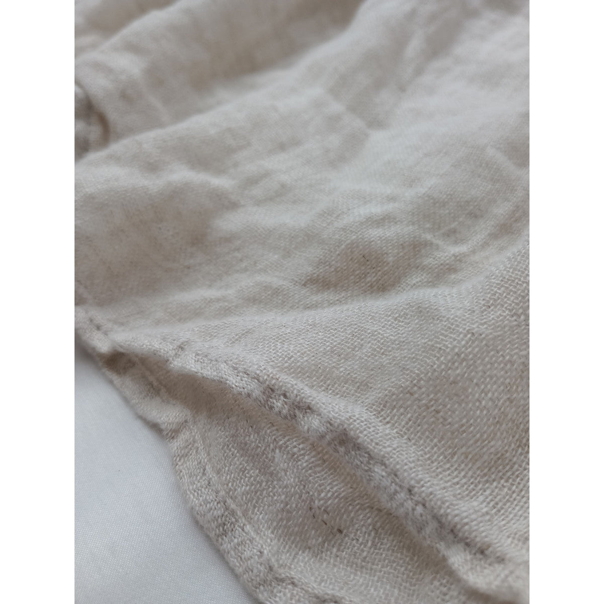 TOUJOURS  トゥジュー リネン 麻 100％ ガーゼ チュニック スモッグ 生成り 【中古】