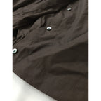 mizuiro ind ミズイロインド コットン 綿 100％ シャツ ブラウス ブラウン 茶色  F【中古】
