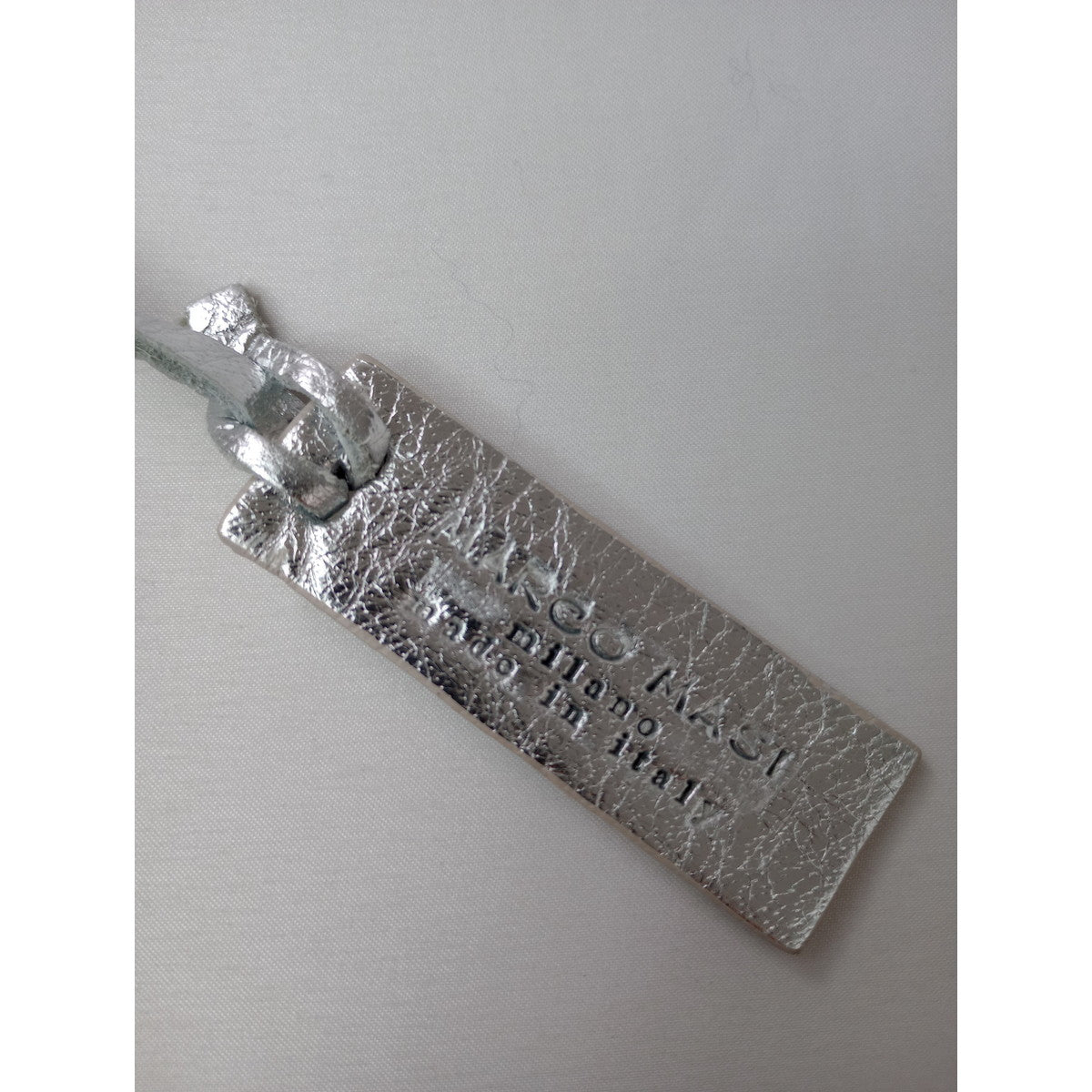 MARCO MASI マルコマージ 巾着 レザー ショルダ－バッグ ハンド シルバー  【中古】