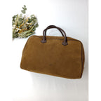 Ch!iii BAG チーバック Suede Big Boston camel スウェードビッグ ボストン バッグ  ブラウン 【中古】