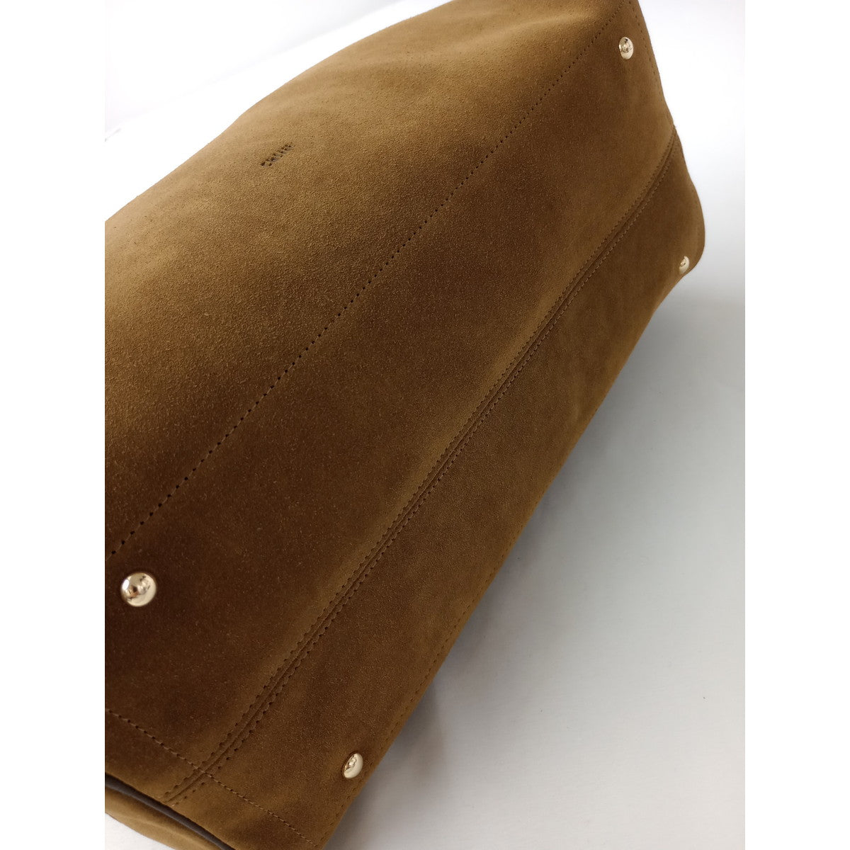 Ch!iii BAG チーバック Suede Big Boston camel スウェードビッグ ボストン バッグ  ブラウン 【中古】
