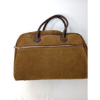 Ch!iii BAG チーバック Suede Big Boston camel スウェードビッグ ボストン バッグ  ブラウン 【中古】