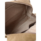 Ch!iii BAG チーバック Suede Big Boston camel スウェードビッグ ボストン バッグ  ブラウン 【中古】