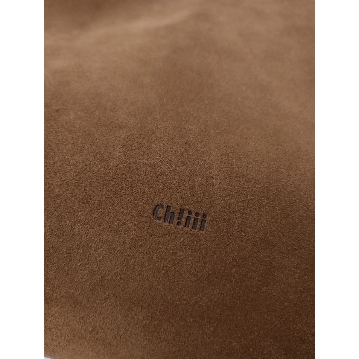 Ch!iii BAG チーバック Suede Big Boston camel スウェードビッグ ボストン バッグ  ブラウン 【中古】