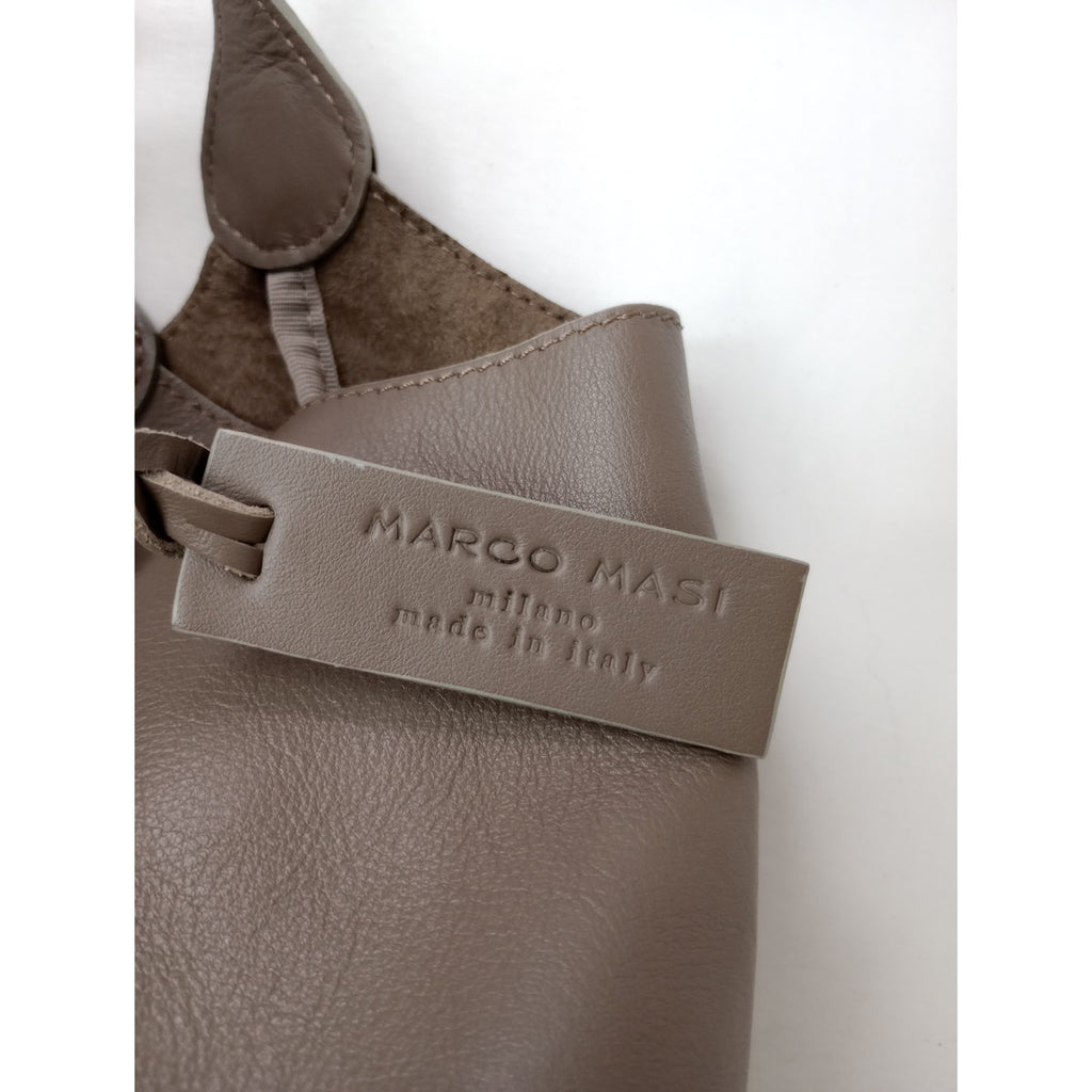 MARCO MASI  マルコマージ  レザー  ハンド バッグ グレージュ  【中古】