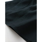 TICCA ティッカ リネン 麻 100％ ロング ワンピース 黒 ブラック 【中古】