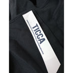 TICCA ティッカ リネン 麻 100％ ロング ワンピース 黒 ブラック 【中古】
