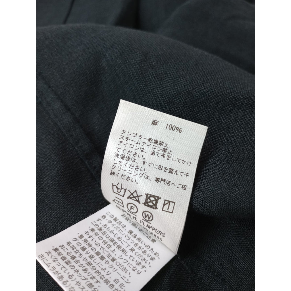 TICCA ティッカ リネン 麻 100％ ロング ワンピース 黒 ブラック 【中古】