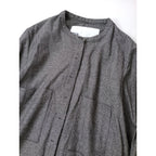 TICCA  ティッカ  ハウンドトゥース  ウール シャツ ロング ワンピース 白黒  【中古】