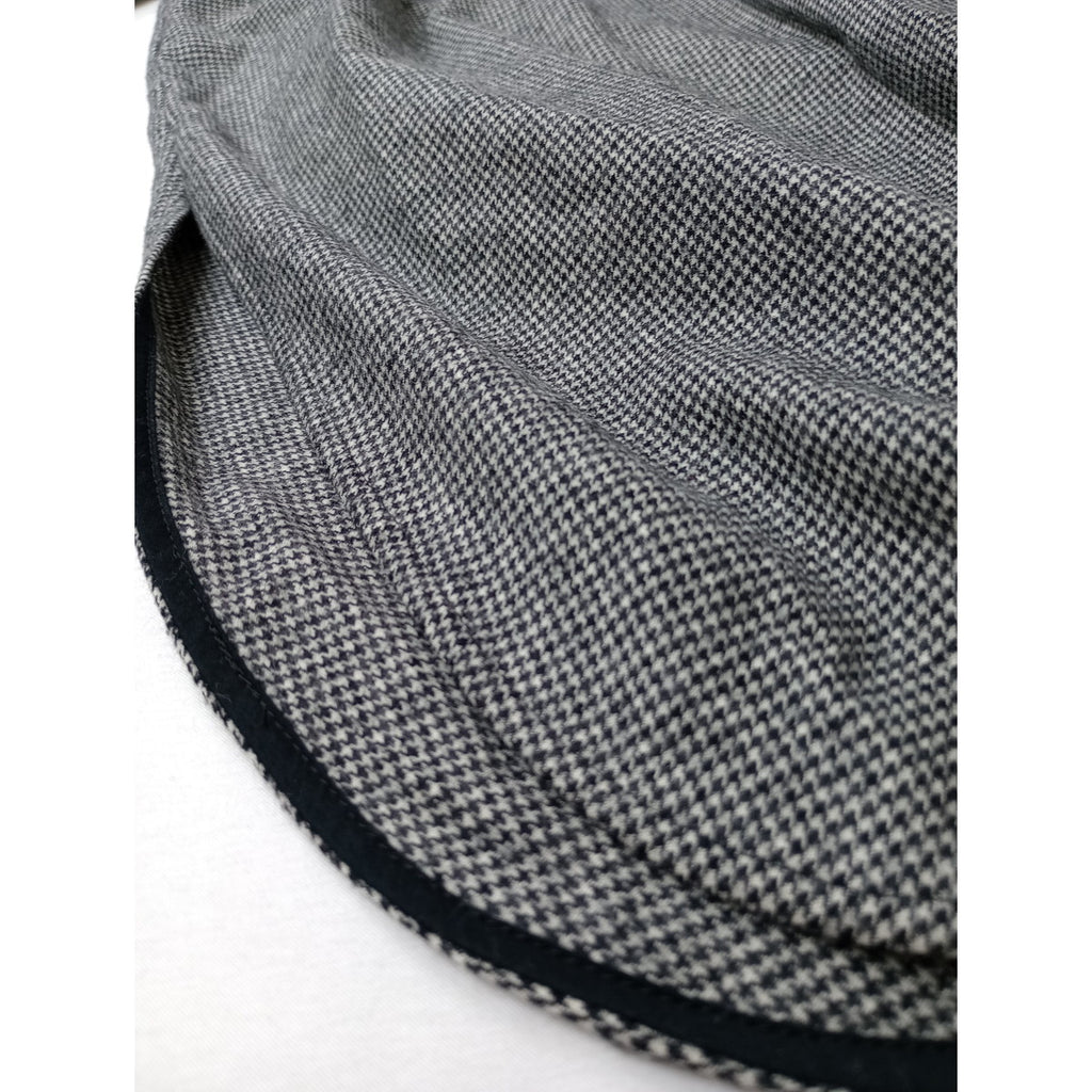 TICCA  ティッカ  ハウンドトゥース  ウール シャツ ロング ワンピース 白黒  (3M＋2064)【中古】