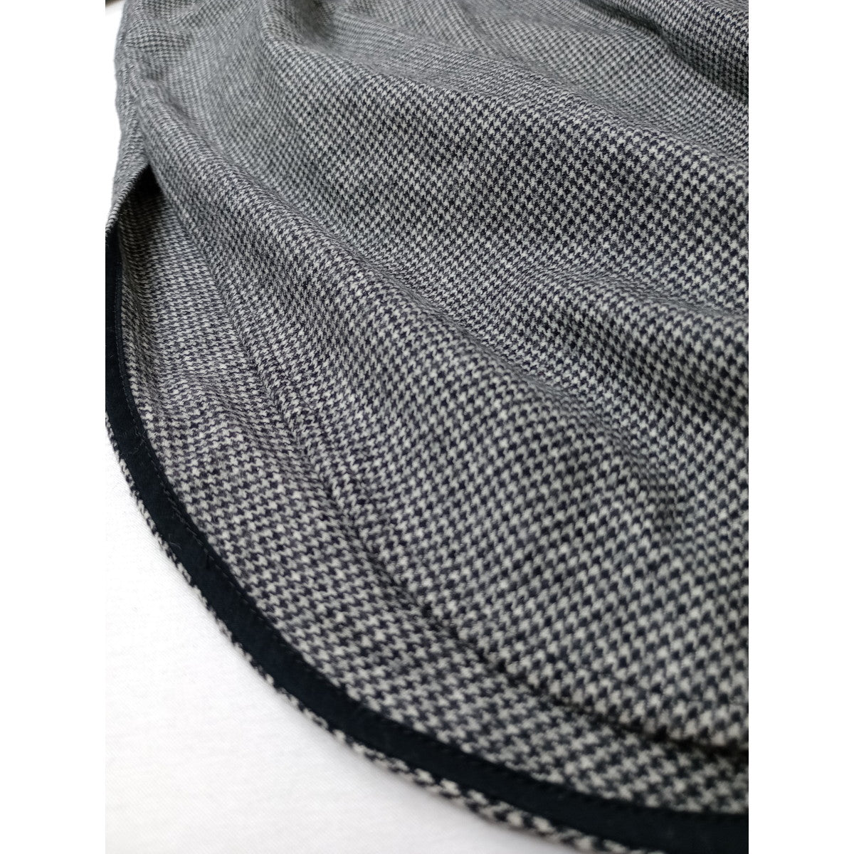 TICCA  ティッカ  ハウンドトゥース  ウール シャツ ロング ワンピース 白黒  (3M＋2064)【中古】