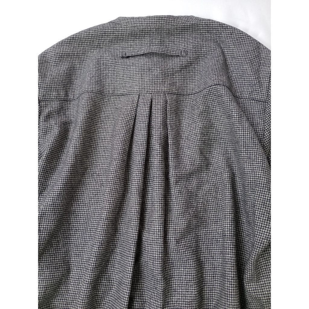 TICCA  ティッカ  ハウンドトゥース  ウール シャツ ロング ワンピース 白黒  (3M＋2064)【中古】