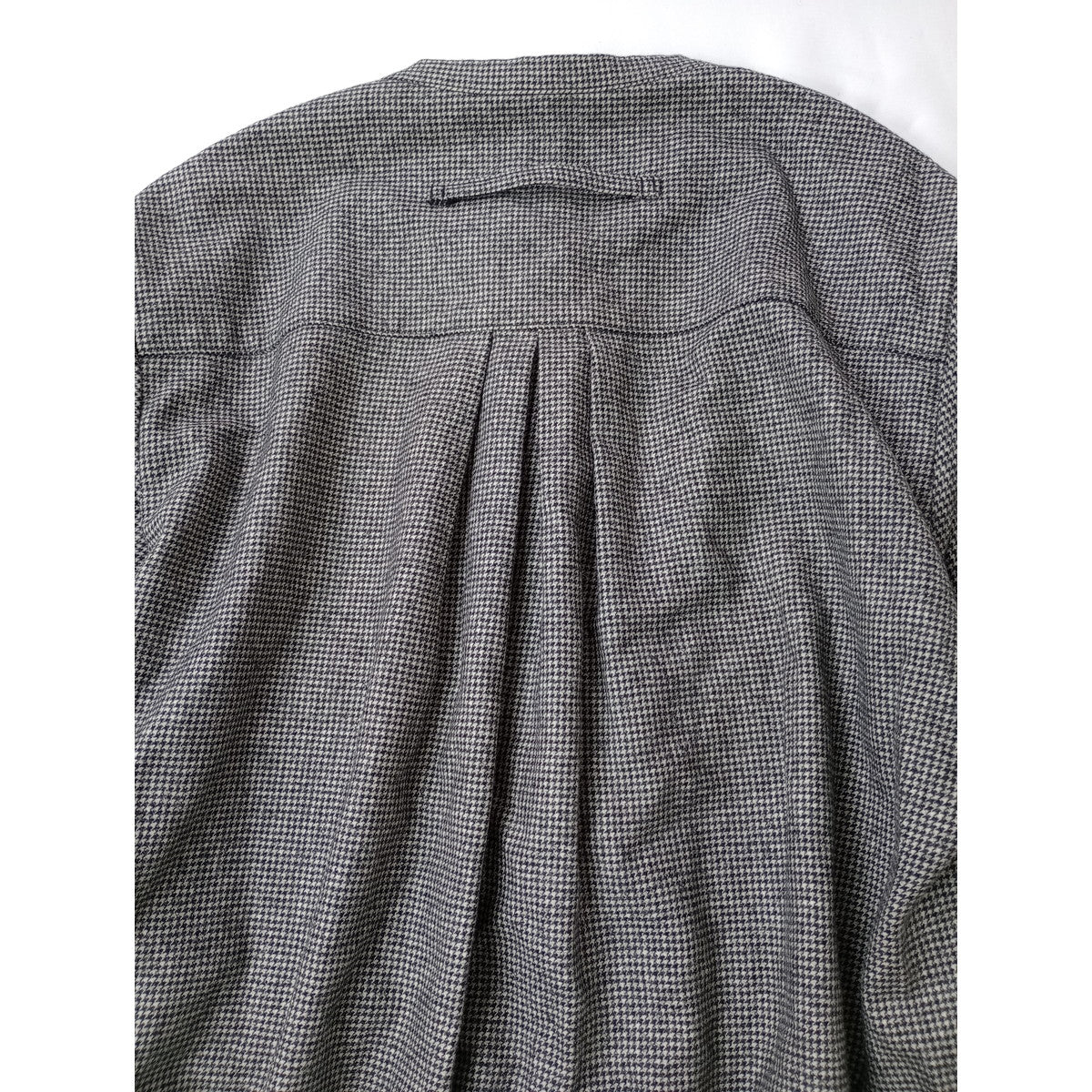 TICCA  ティッカ  ハウンドトゥース  ウール シャツ ロング ワンピース 白黒  (3M＋2064)【中古】