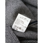 TICCA  ティッカ  ハウンドトゥース  ウール シャツ ロング ワンピース 白黒  【中古】