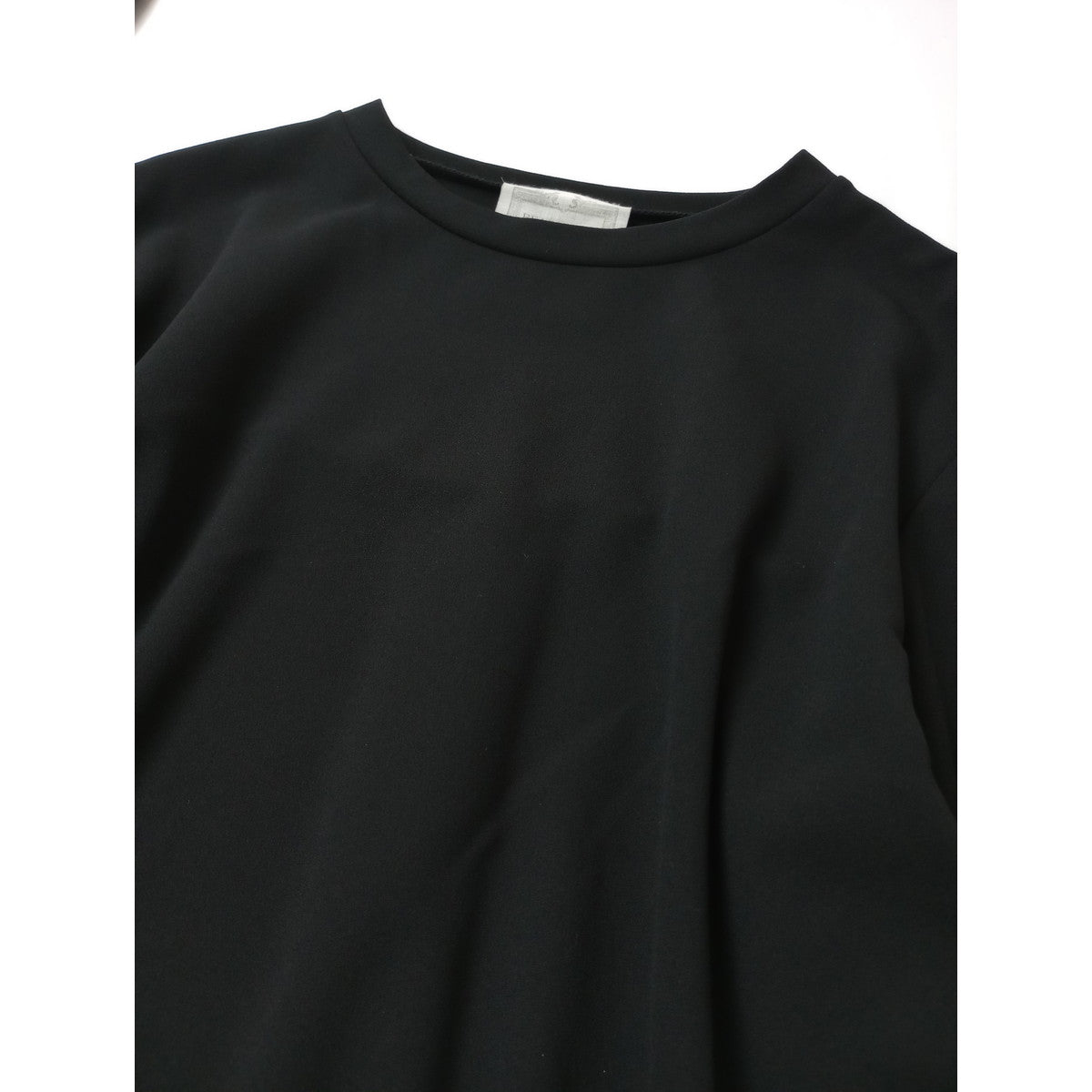 BEARDSLEY ビアズリー  Tブラウス ポリエステル ストレッチ 長袖 カットソー トップス  黒 ブラック  【中古】
