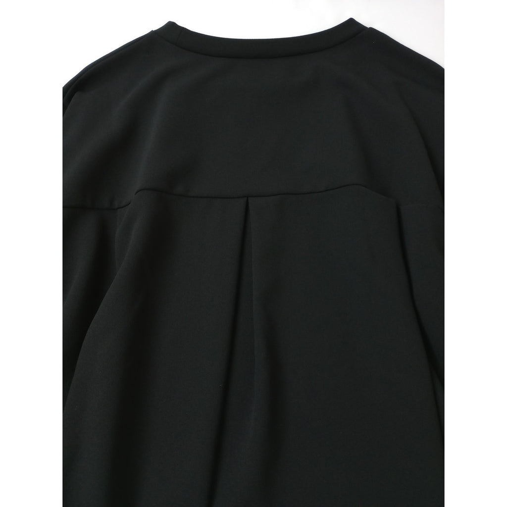 BEARDSLEY ビアズリー  Tブラウス ポリエステル ストレッチ 長袖 カットソー トップス  黒 ブラック  【中古】