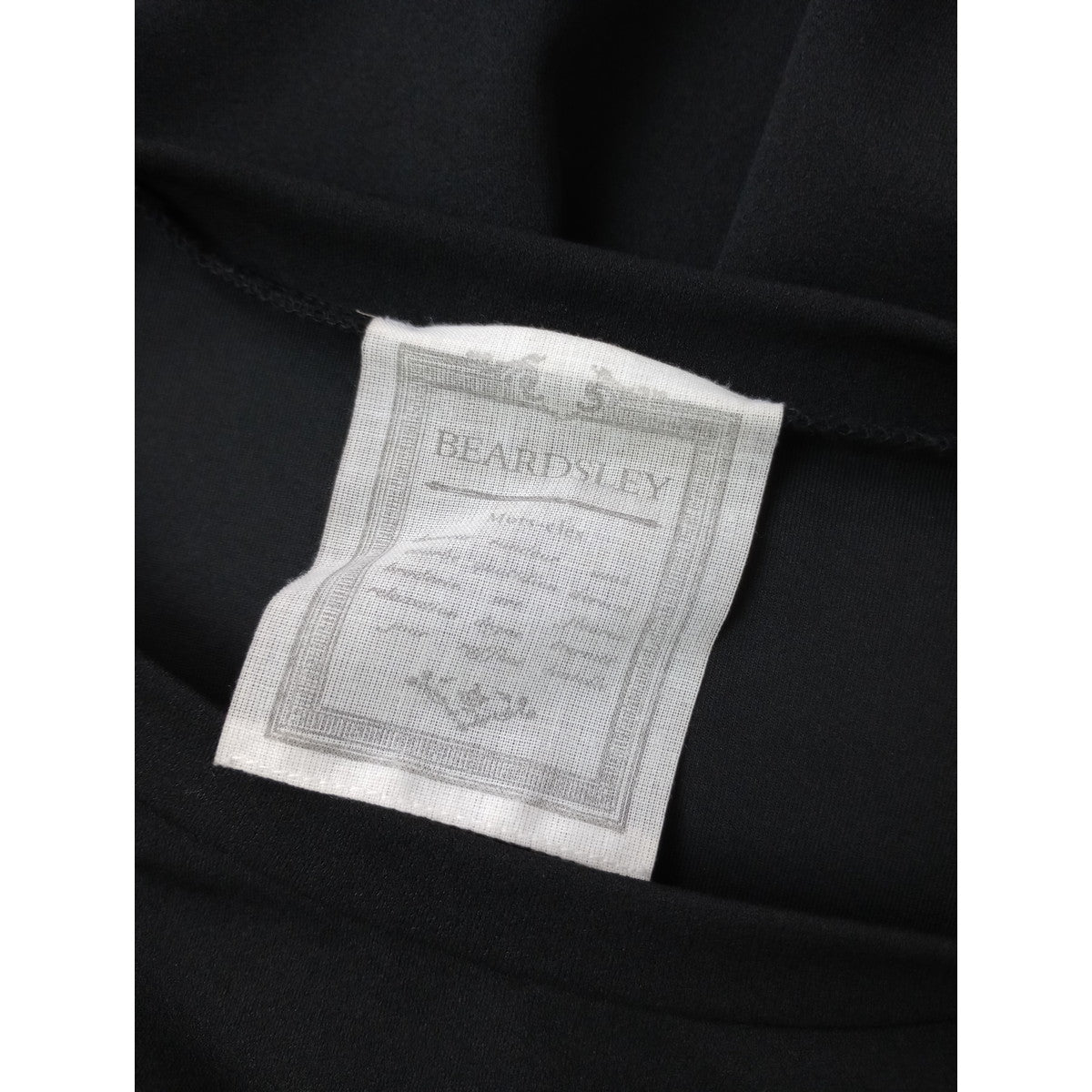 BEARDSLEY ビアズリー  Tブラウス ポリエステル ストレッチ 長袖 カットソー トップス  黒 ブラック  【中古】