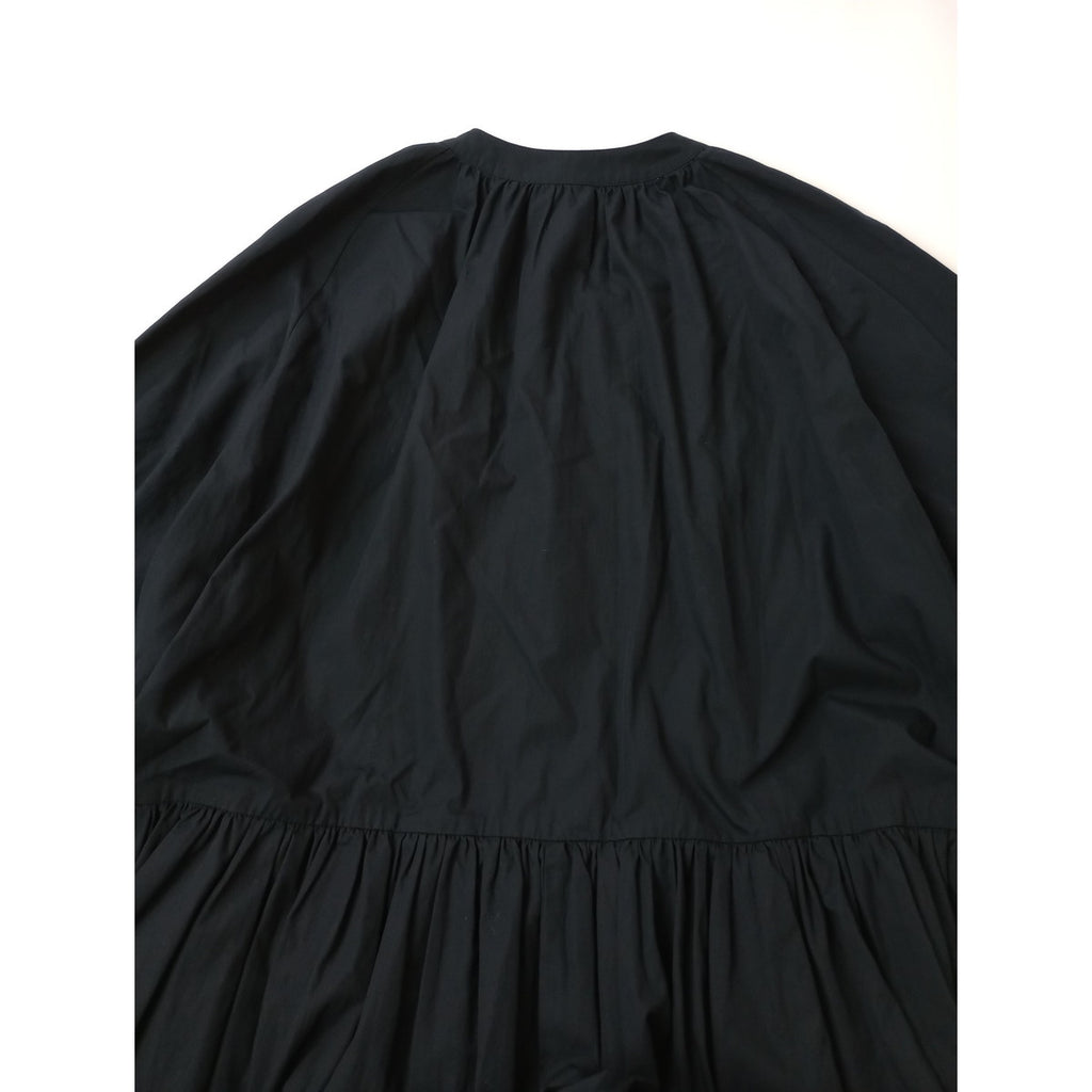 RHC Ron Herman アールエイチシー ロンハーマン  Flare Mini Dress フレア ミニ  ドレス シャツ ワンピース チュニック 黒 ブラック  XS 【中古】