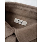 RHC Ron Herman アールエイチシー ロンハーマン オーバーサイズ ウール 毛 混 シャツ ベージュ XS 【中古】