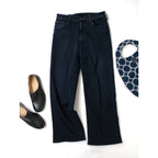 MOTHER マザー mid rise rambler zip ankle ザ ミッド ライズ ジップ ランブラー アンクル デニムパンツ 黒 ブラック 【中古】
