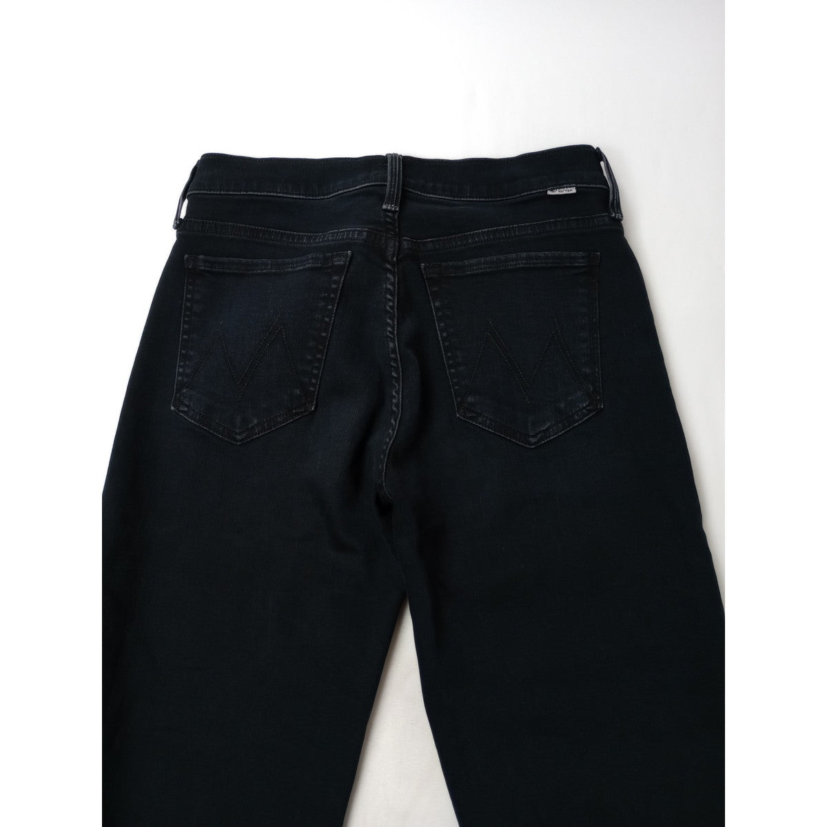 MOTHER マザー mid rise rambler zip ankle ザ ミッド ライズ ジップ ランブラー アンクル デニムパンツ 黒 ブラック 【中古】