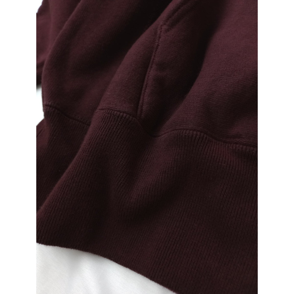 ATON エイトン Natural Dyed Hoodie ナチュラルダイ プルオーバー スウェット パーカー フーディー ワインレッド 02 (5M＋2004)【中古】